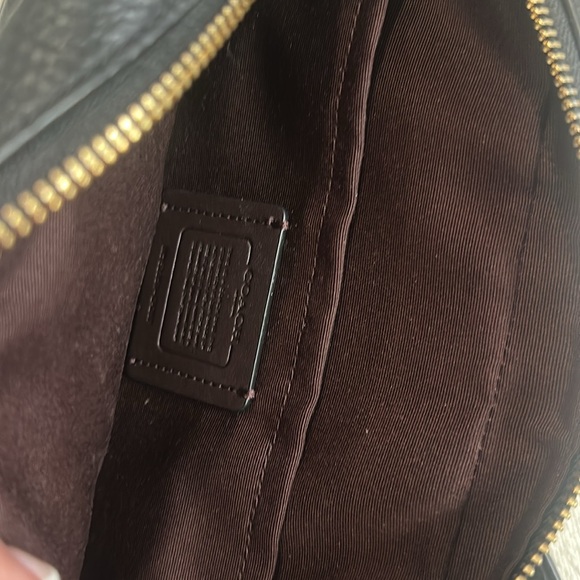 Coach Pebbled Black Crossbody Bag - Picture 4 of 6